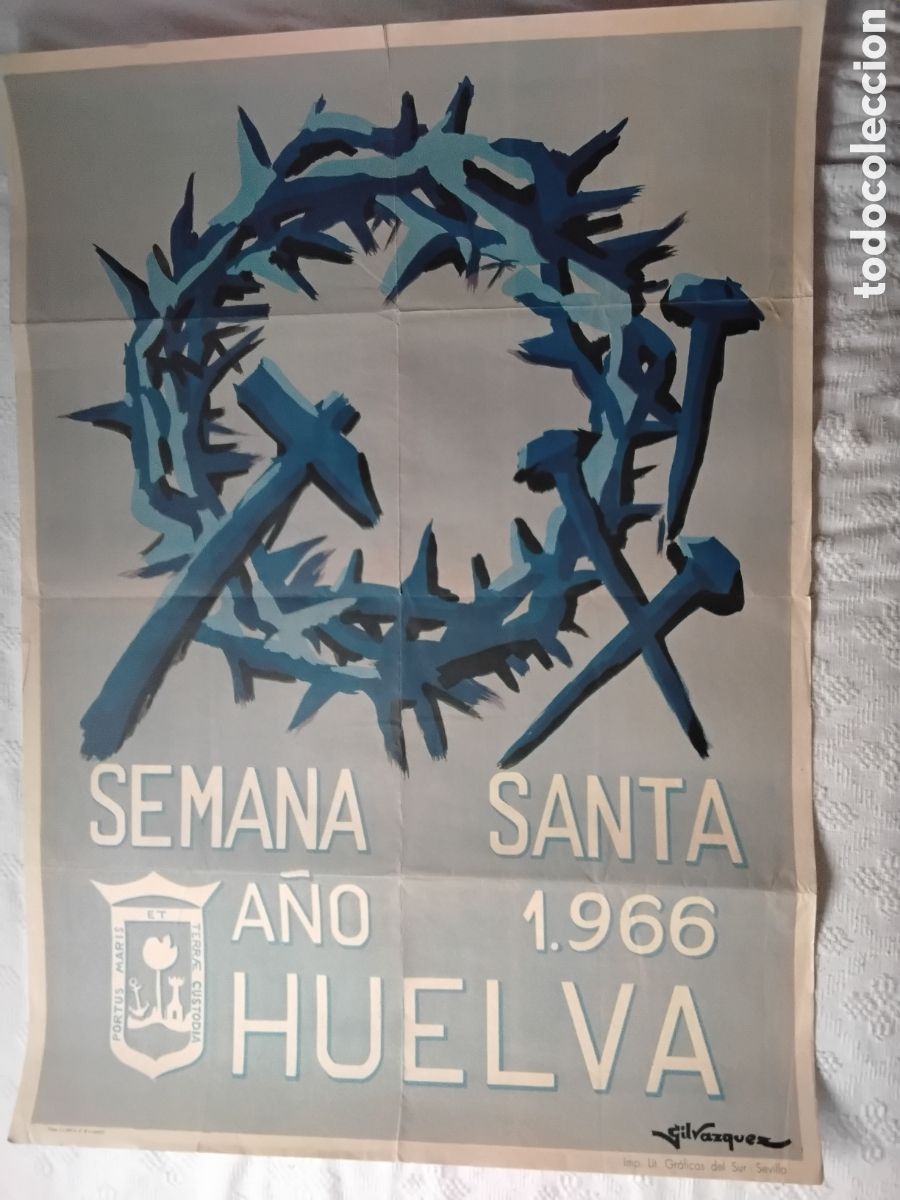 Carteles Feria: CARTEL SEMANA SANTA HUELVA 1966