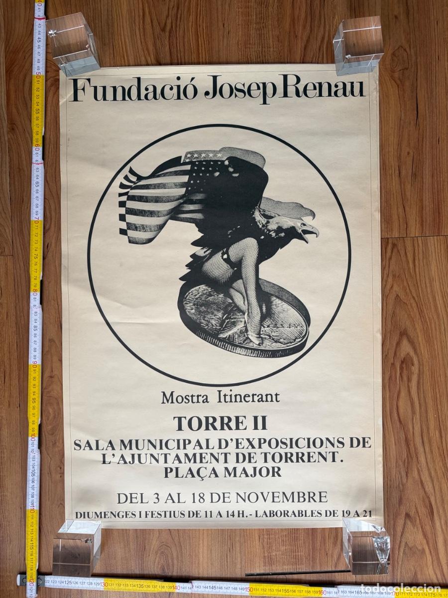 Carteles Feria: Cartel poster original fundacio Josep Renau torre II torrent 1980