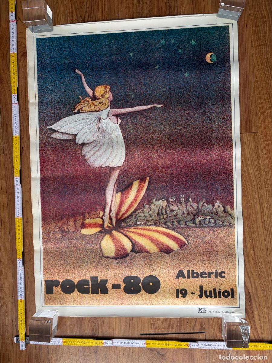 Carteles Feria: Cartel poster original rock 80 Alberic