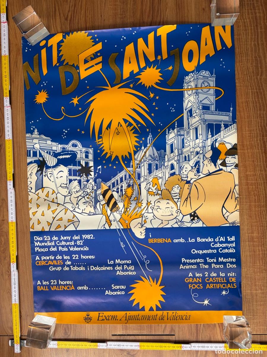 Carteles Feria: Cartel poster original Nit de Sant Joan de Daniel Torres 1982 Valencia