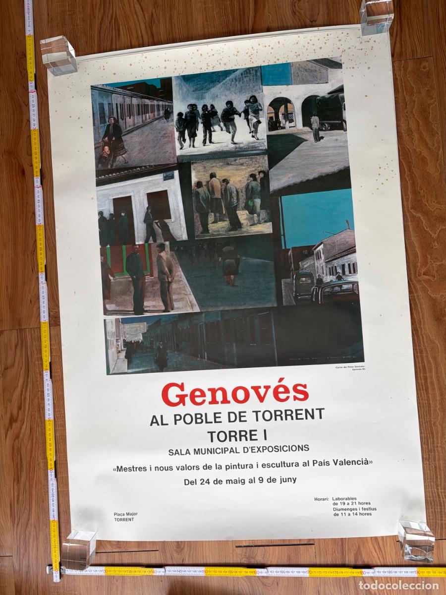 Carteles Feria: Cartel poster original Genoves al poble de Torrent 1985 Valencia