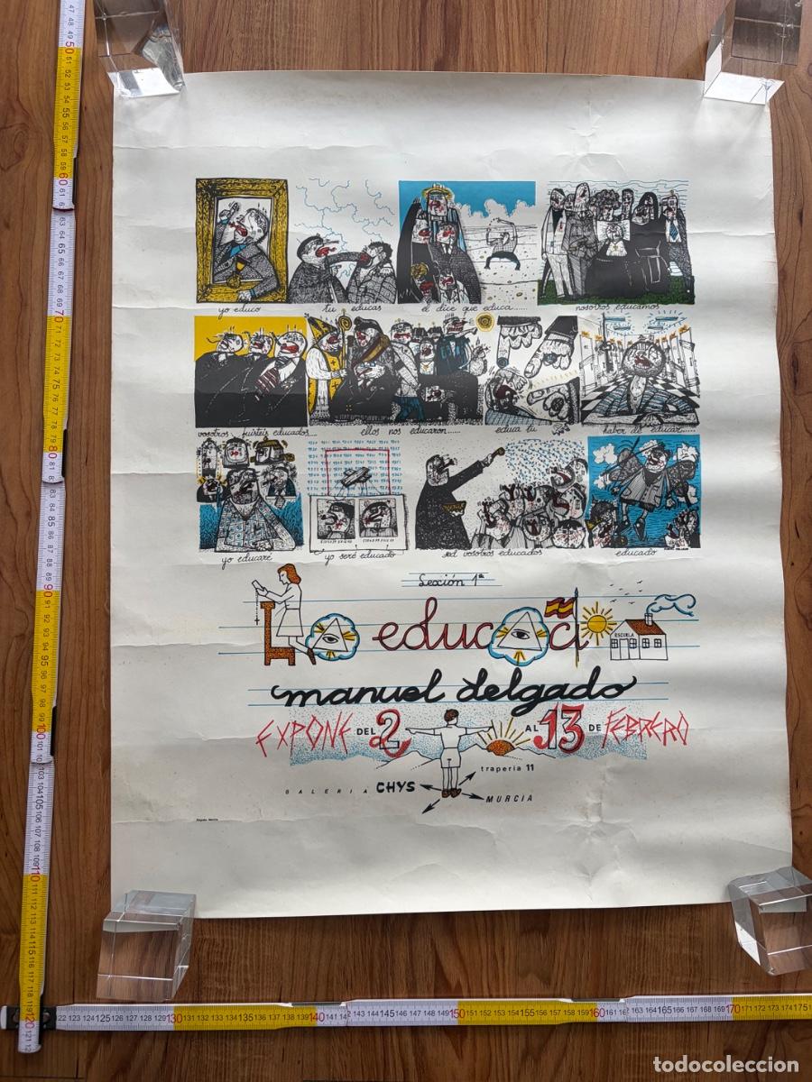 Carteles Feria: Cartel Poster Manuel Delgado expone la educacion