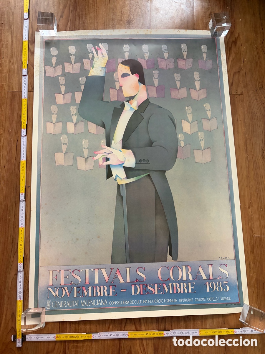 Carteles Feria: Cartel Poster Festivals Corals 1985 Solbes Valencia