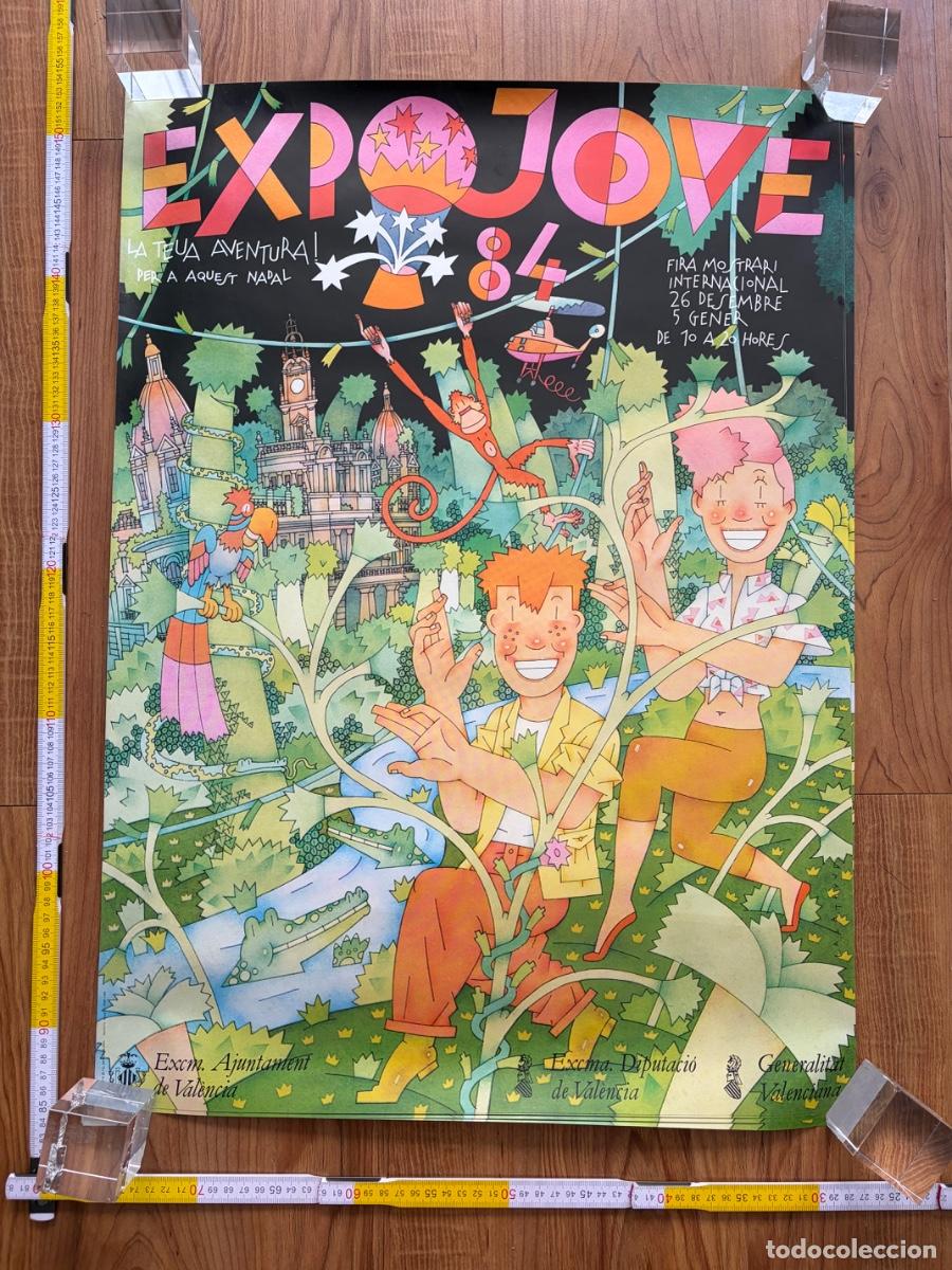 Carteles Feria: Cartel Poster Expojove 84 Miguel Calatayud 1984 Expo Jove Valencia