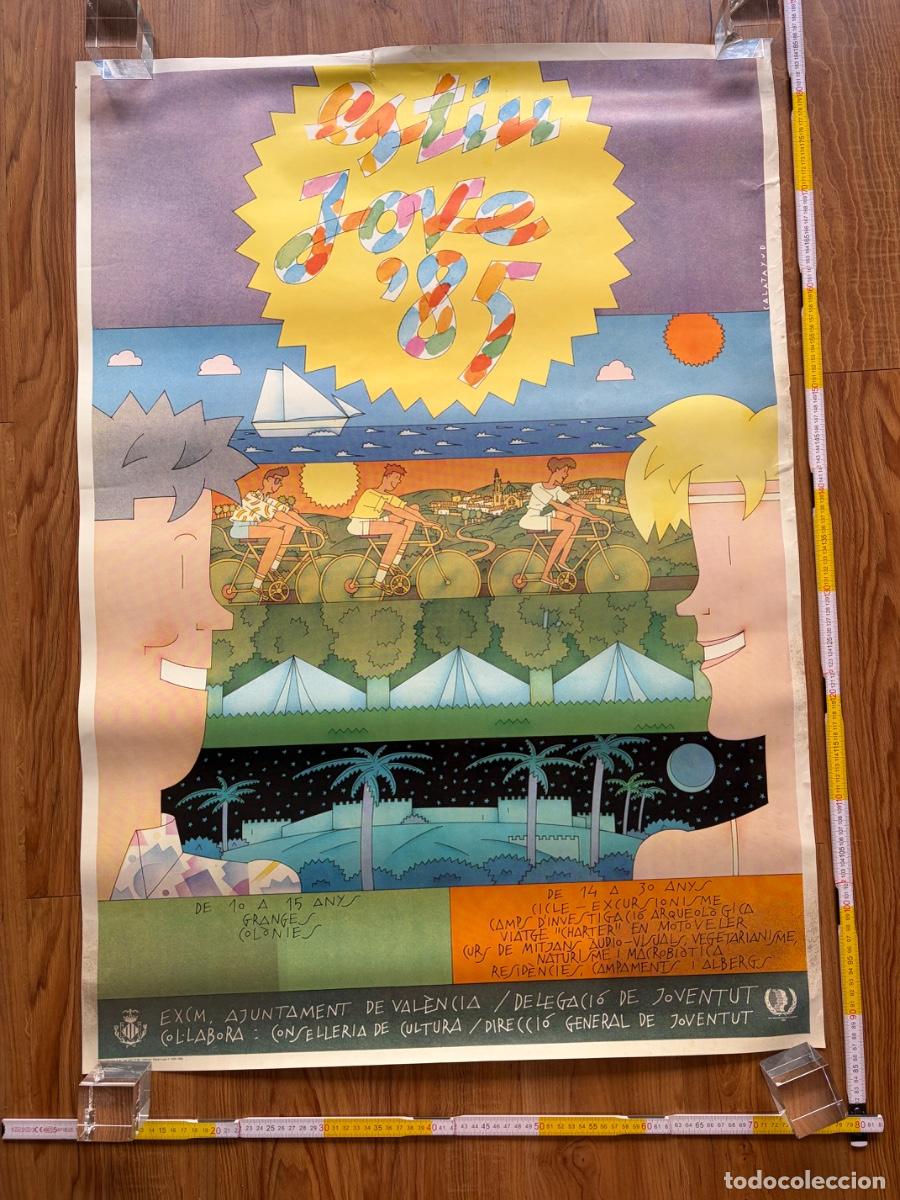 Carteles Feria: Cartel Poster Estiu Jove 85 Miguel Calatayud 1985 Valencia