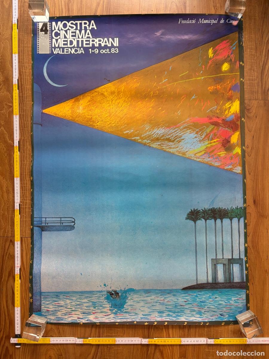 Carteles Feria: Cartel Poster Artur Heras 4 Mostra cinema mediterrani 1983 Valencia