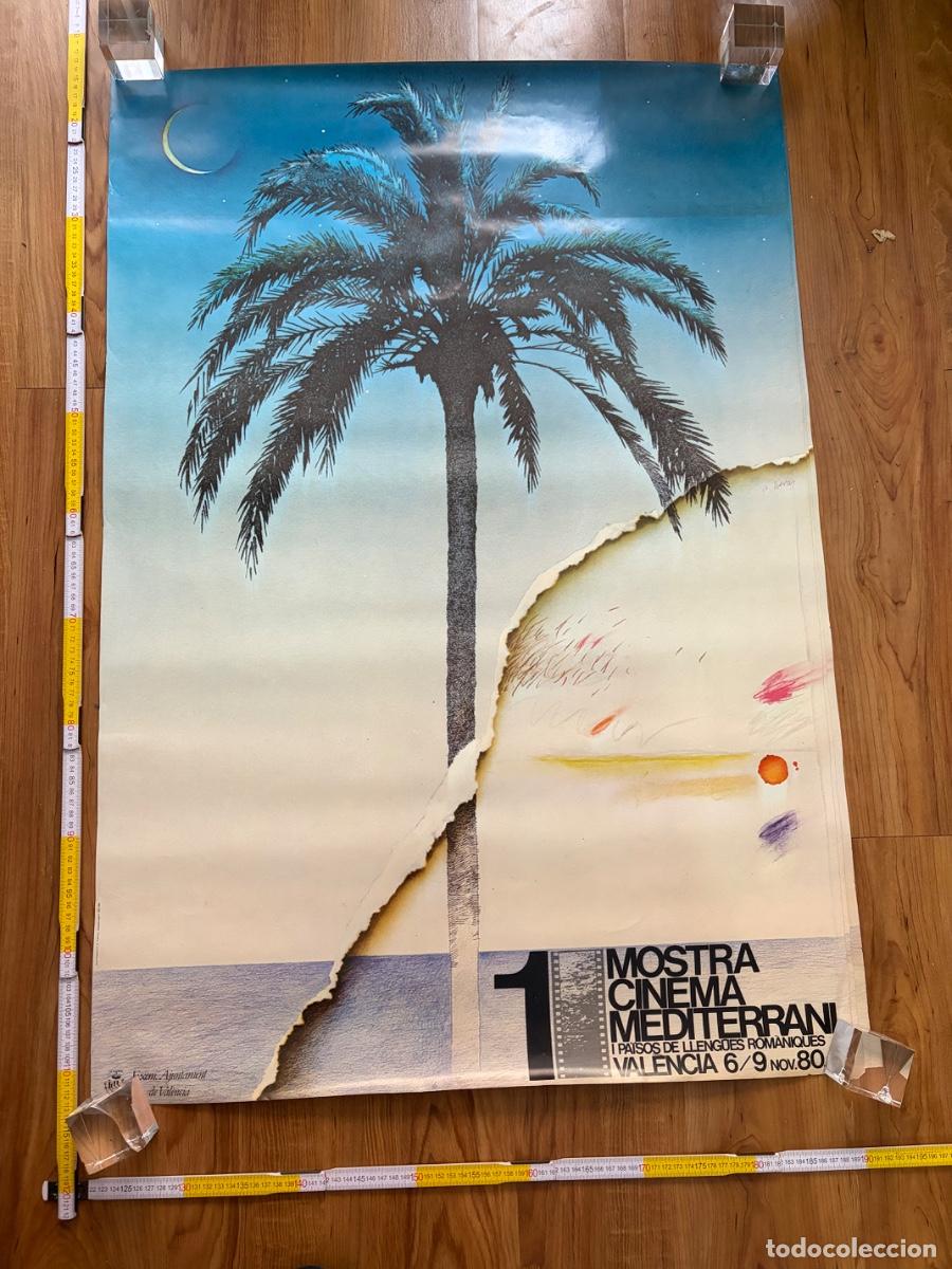 Carteles Feria: Cartel Poster Artur Heras 1 Mostra cinema mediterrani 1980 Valencia