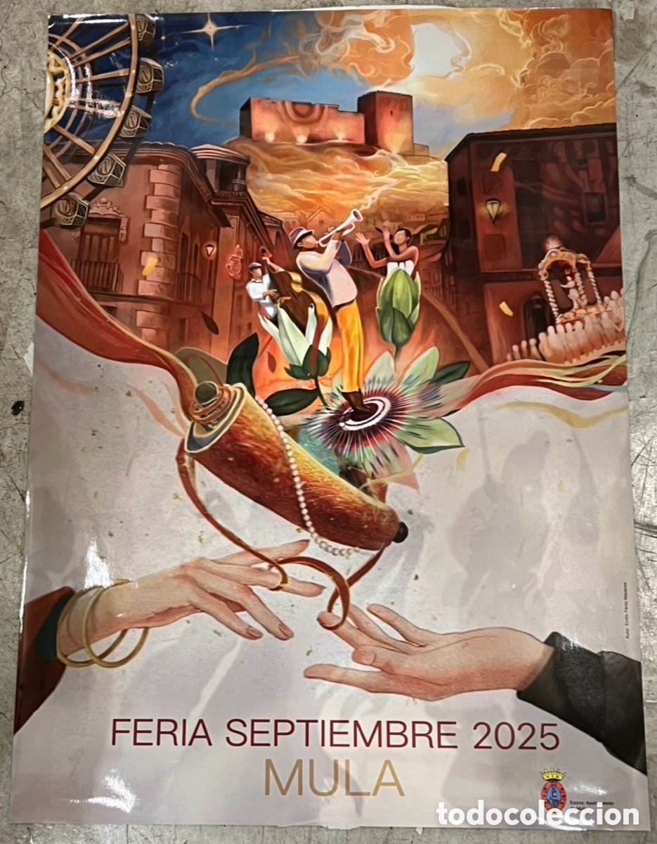 Carteles Feria: Cartel. Feria Septiembre. Mula. Murcia. Emilio P&eacute;rez Macanas. 2025.