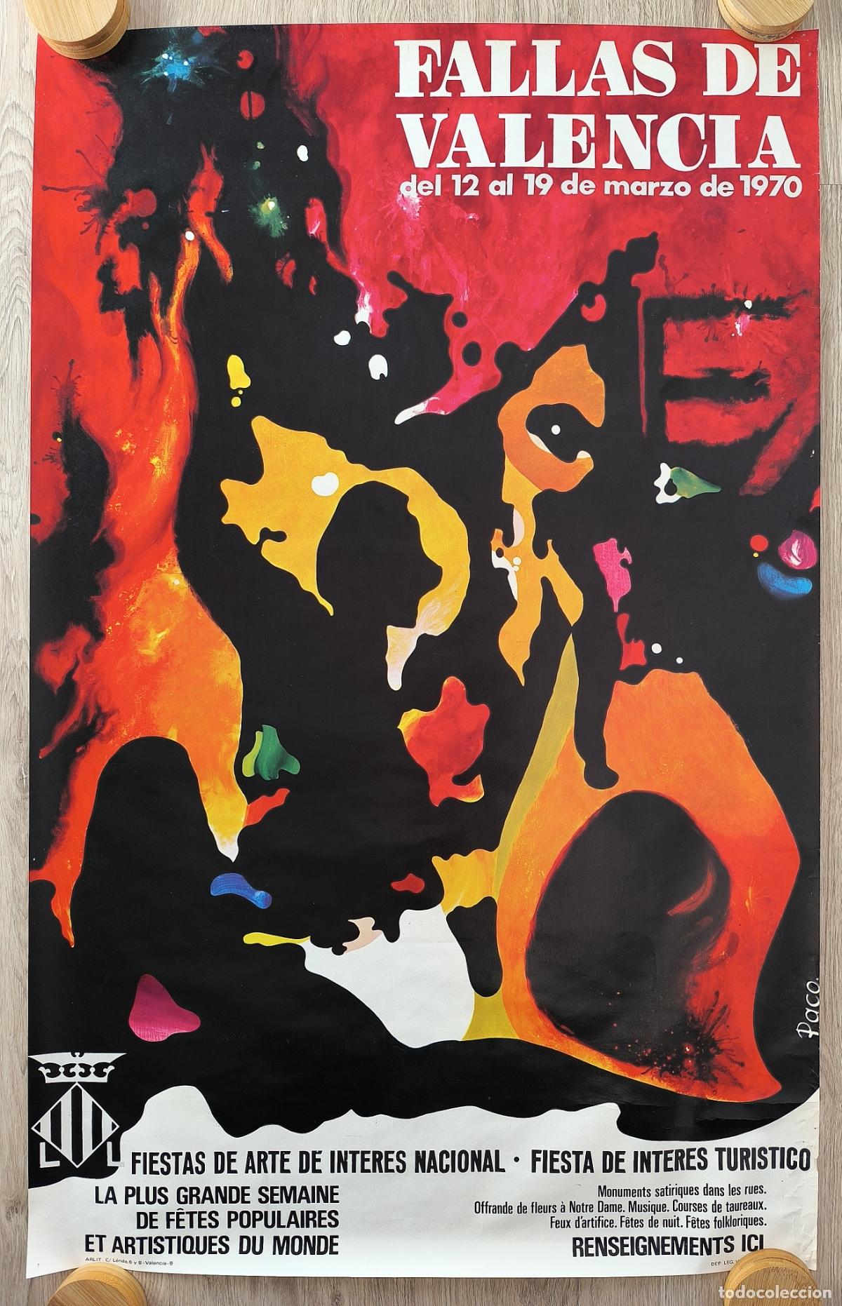 Carteles Feria: RW CARTEL FALLAS VALENCIA 1970 PACO CF73 R