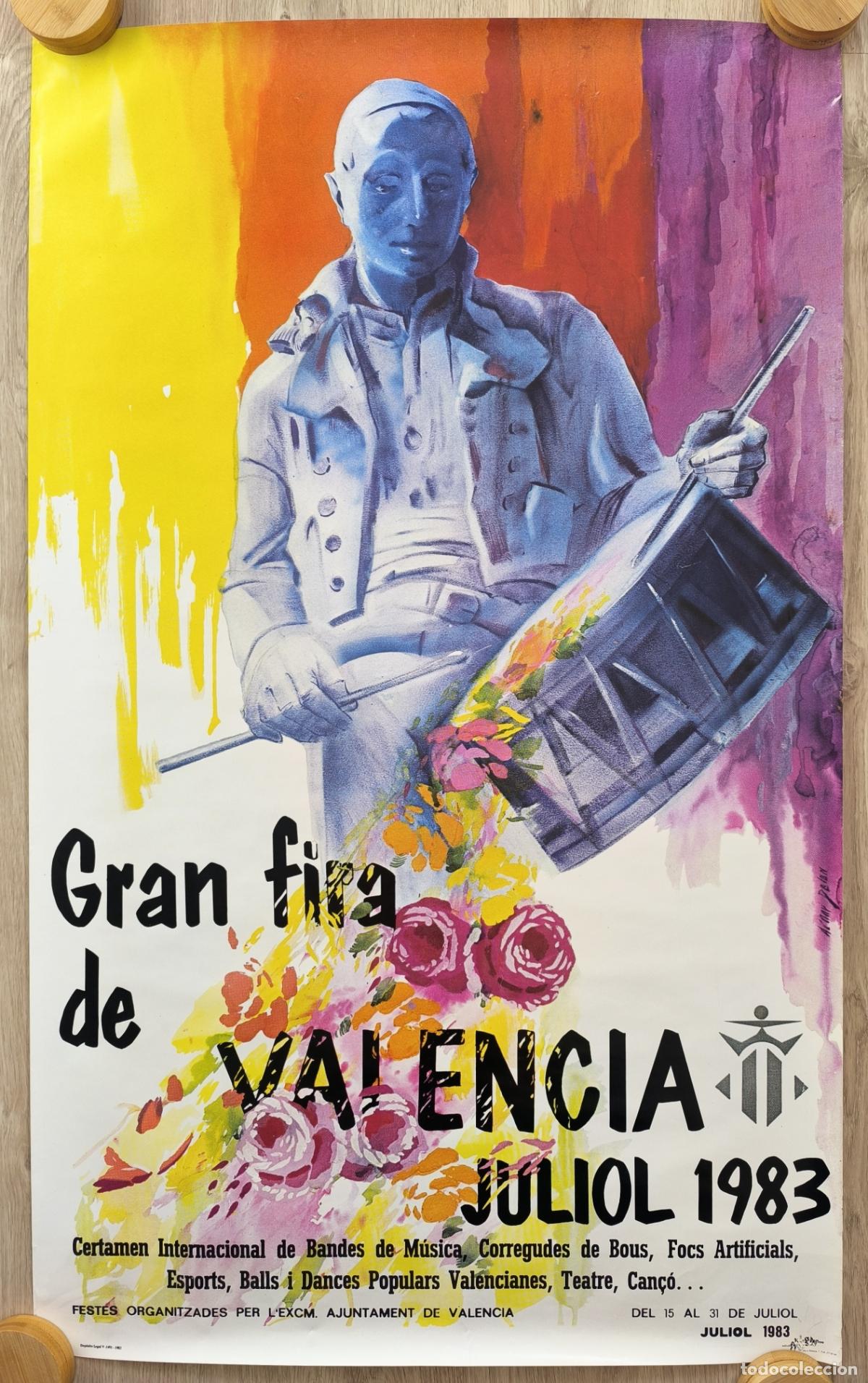 Cartazes Feira: RW CARTEL GRAN FERIA VALENCIA JULIO 1983 CFF129