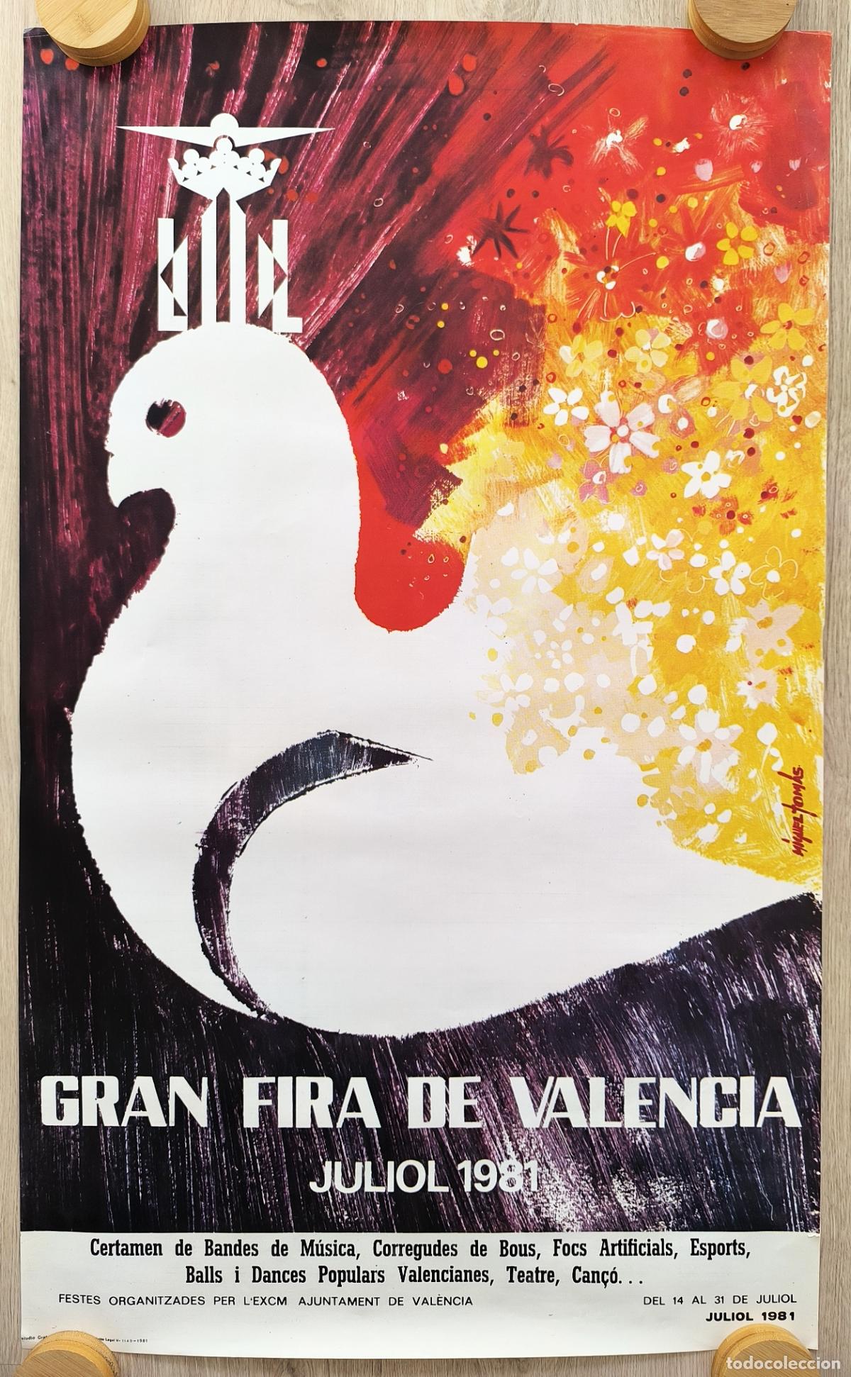 Affissi Fiera: RW CARTEL GRAN FERIA VALENCIA 1981 MIGUEL TOMAS CFF131 R