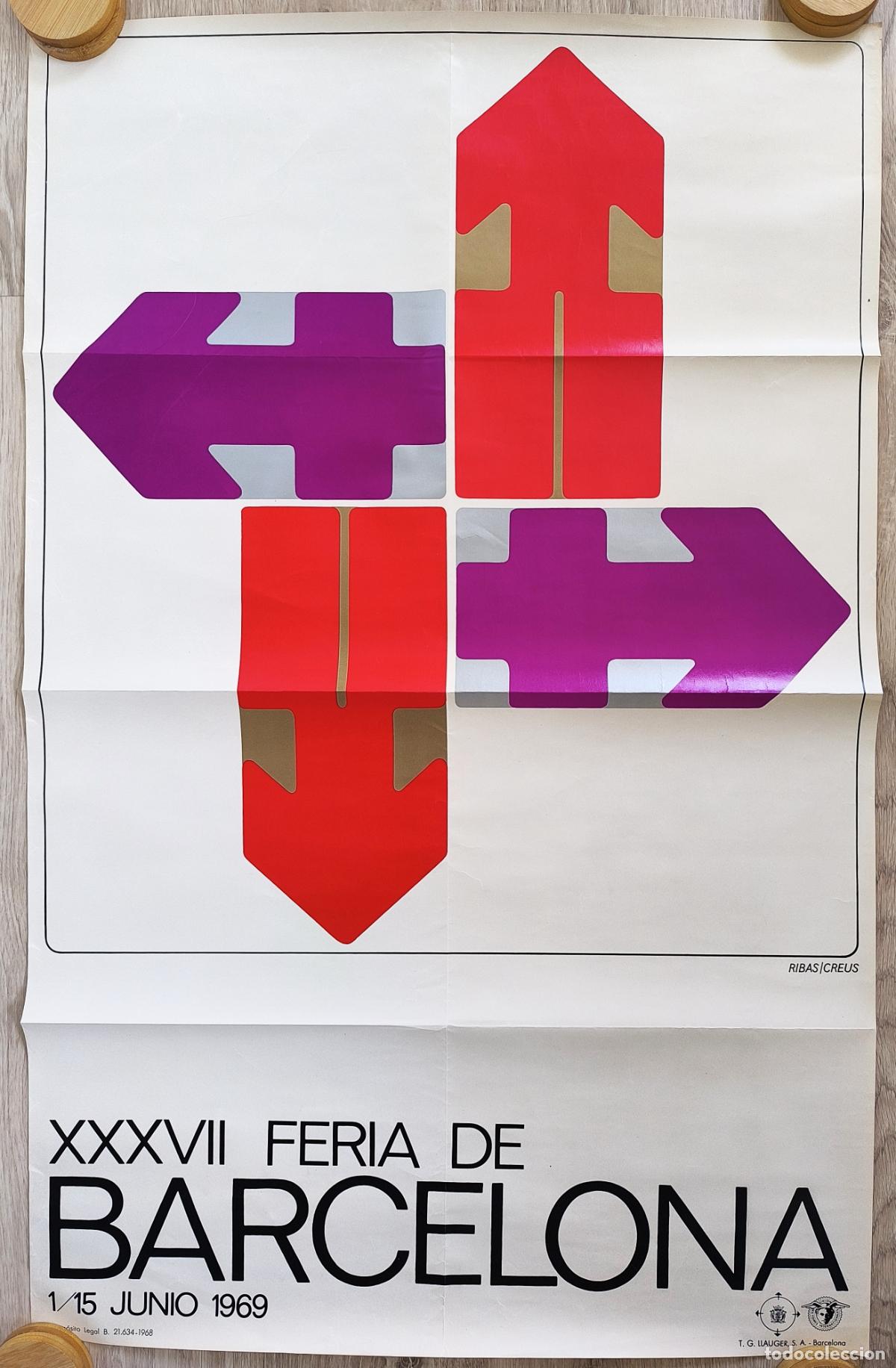 Fair Posters: RW CARTEL FERIA BARCELONA 1969 XXXVII RIBAS CREUS CFF144
