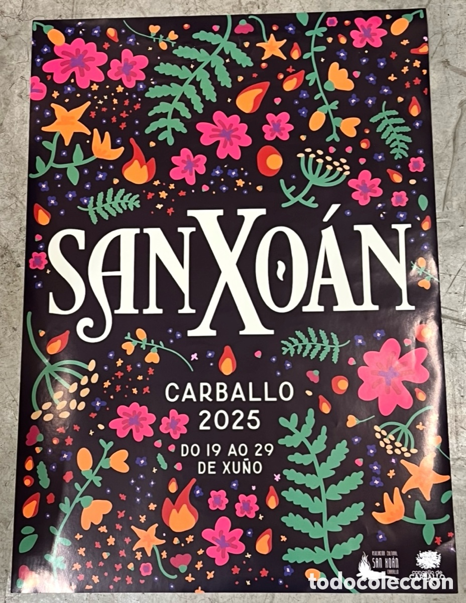 Carteles Feria: Cartel. SAN Xoan. Carballo. Coru&ntilde;a. 2025.