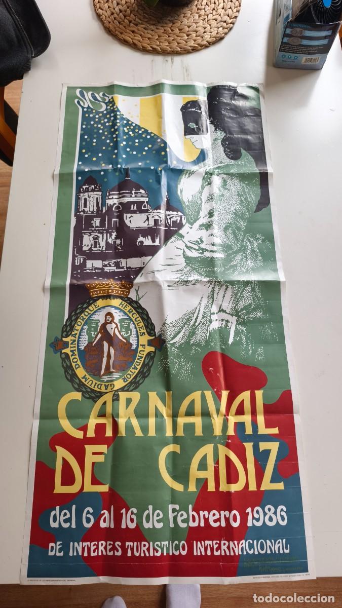Carteles Feria: Cartel Carnaval de C&aacute;diz 1986 Oficial