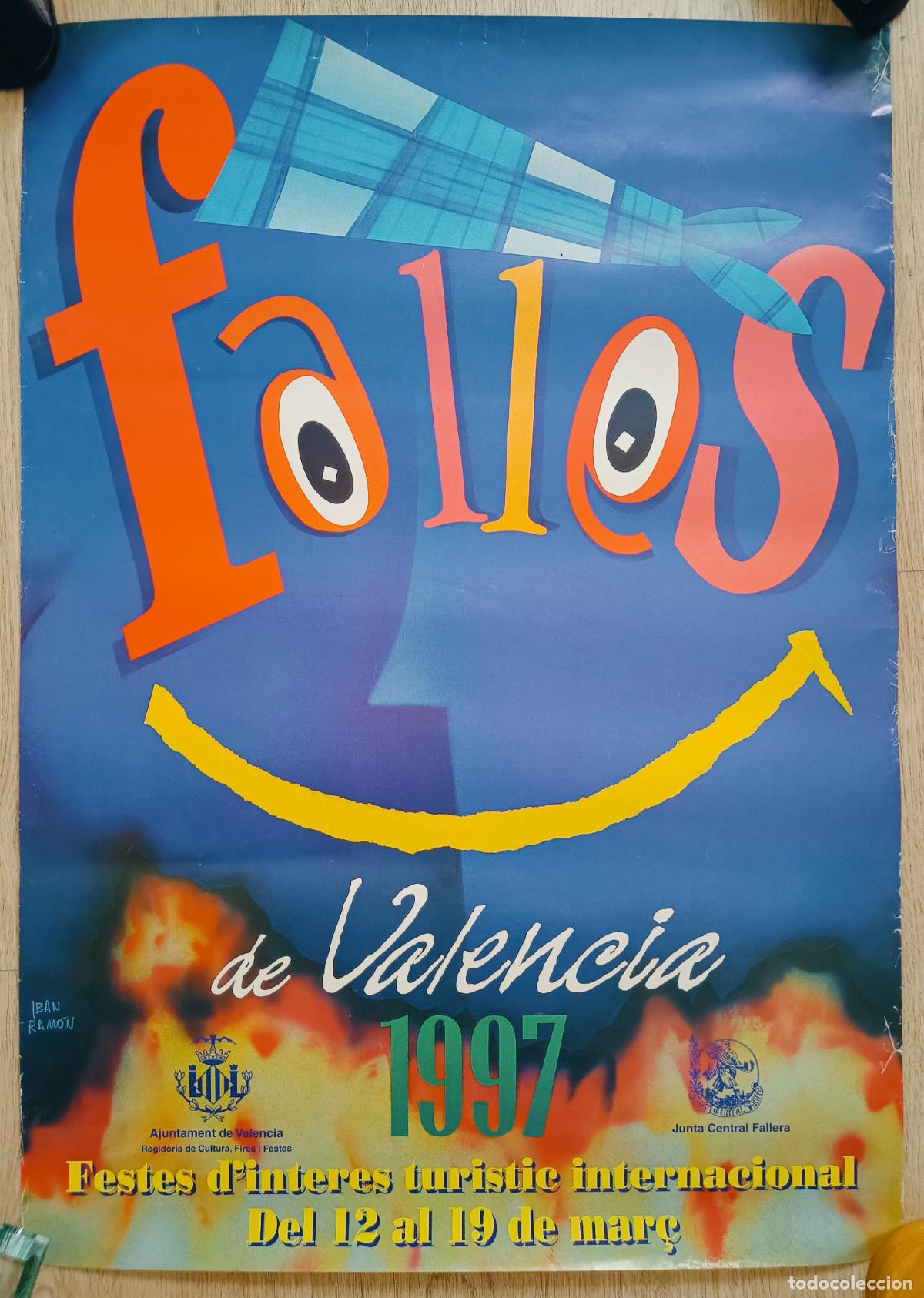 Carteles Feria: CARTEL FALLAS 1997 VALENCIA FIESTAS SAN JOSE IBAN RAMON PFA1
