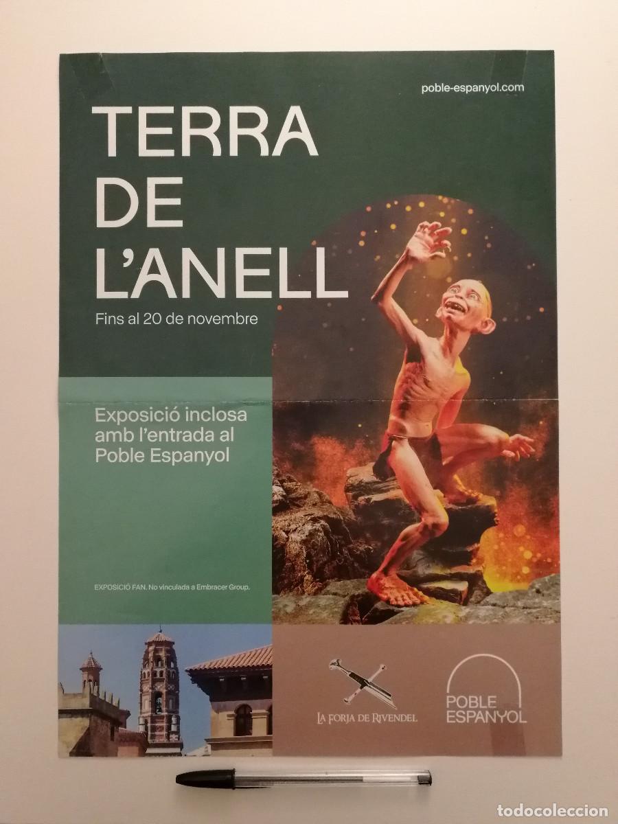 Carteles Feria: CARTEL ORIGINAL -A3- TERRA DE L'ANELL - EL SE&Ntilde;OR DE LOS ANILLOS- EXPOSICION MUSEO
