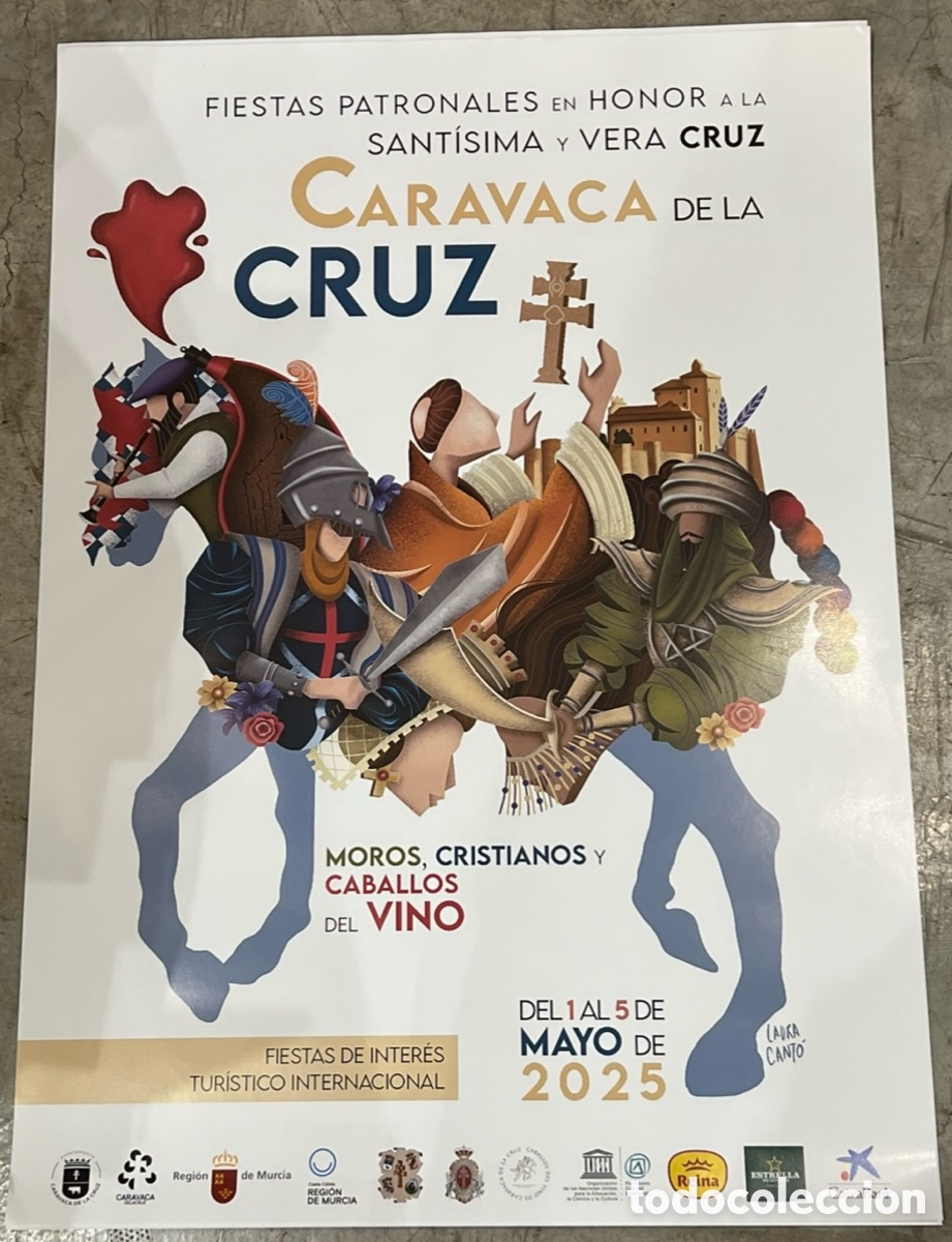 Carteles Feria: Cartel. Fiestas Patronales en Honor a la Santisina y Vera Cruz. Caravaca de la Cruz. Murcia. 2025.