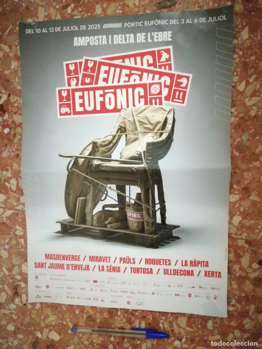 Carteles Feria: CARTEL ORIGINAL - EUFONIC - Festival de Artes Sonoras - TIERRAS DEL EBRO