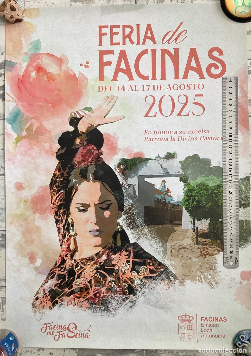 Carteles Feria: Facinas Tarifa C&aacute;diz cartel Feria 2025 Agosto flamenca