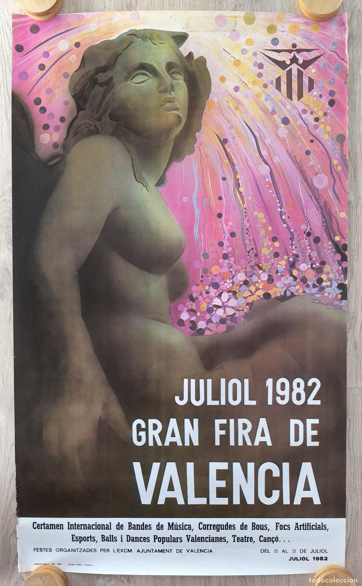 Carteles Feria: RW CARTEL FERIAS Y FIESTAS VALENCIA 1982 CFF154 RR