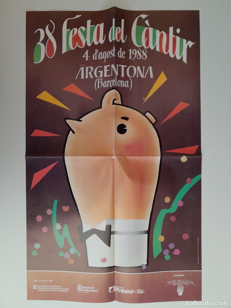 Carteles feria: CARTELL 38 FESTA DEL C&Agrave;NTIR A ARGENTONA (ARGENTONA, 1988)
