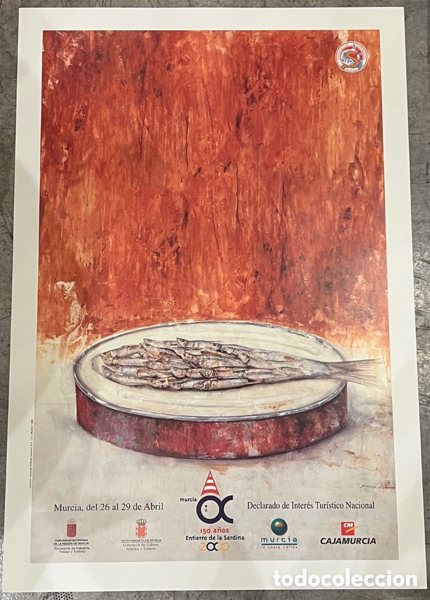 Carteles feria: Cartel. Entierro de la Sardina. Murcia. Nicol&aacute;s de Maya. 2000.
