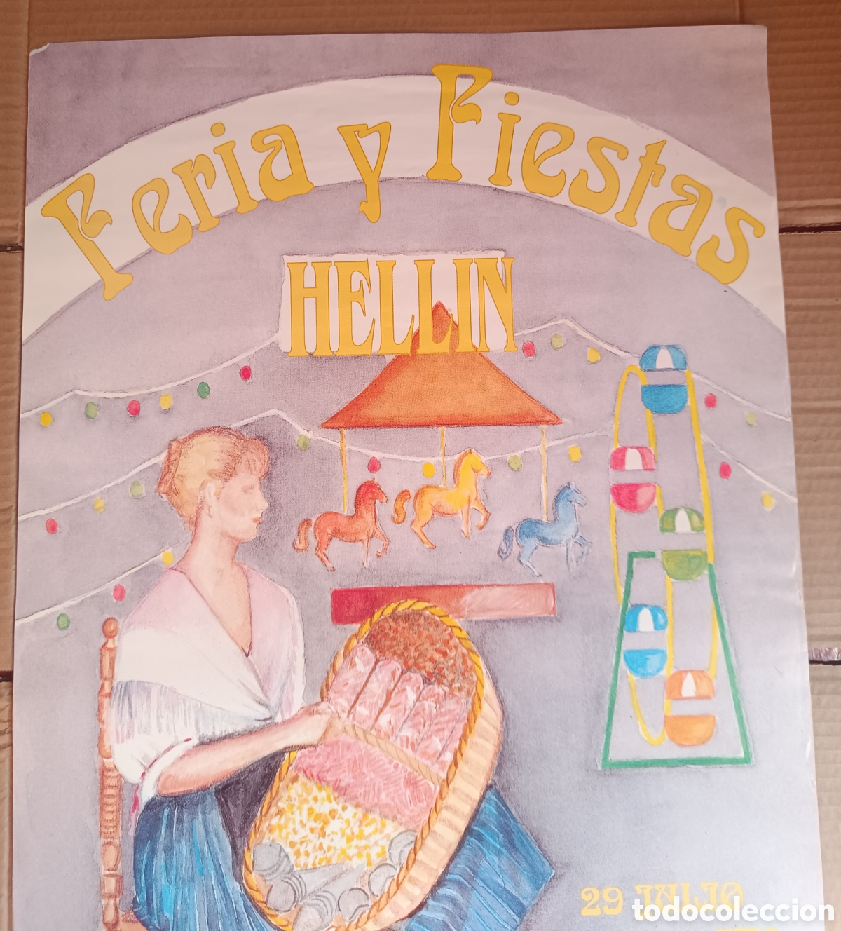 Carteles feria: Cartel de Feria y Fiestas 1995 Hell&iacute;n