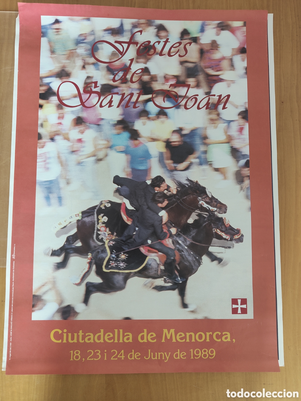 Carteles feria: Cartel festes de Sant Joan, Ciutadella, Menorca, 1989