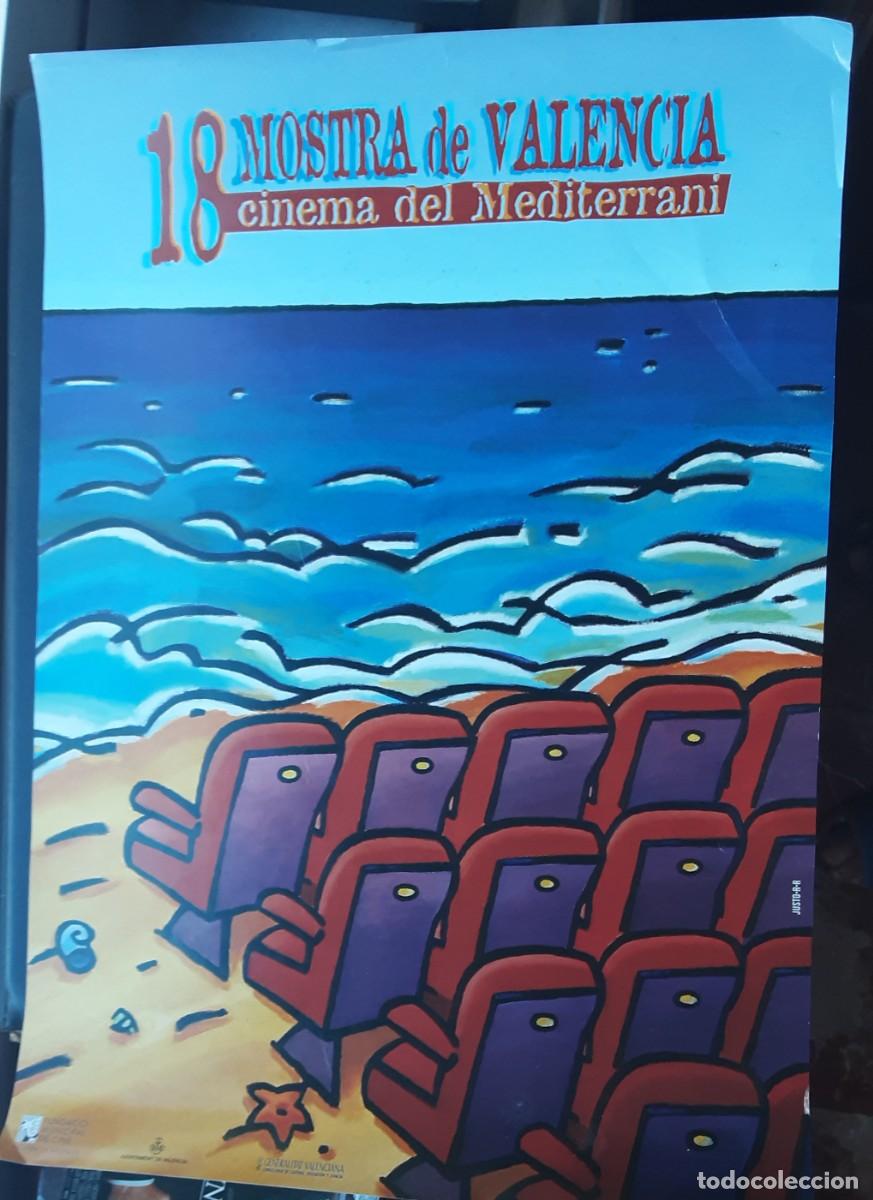Carteles feria: Cartel 18 MOSTRA DE CINEMA DEL MEDITERR&Aacute;NI, VALENCIA 1997 tama&ntilde;o medio
