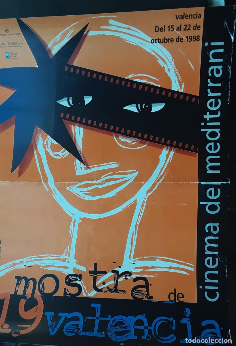 Carteles feria: Cartel 19 MOSTRA DE CINEMA DEL MEDITERR&Aacute;NI, VALENCIA 1998 tama&ntilde;o medio