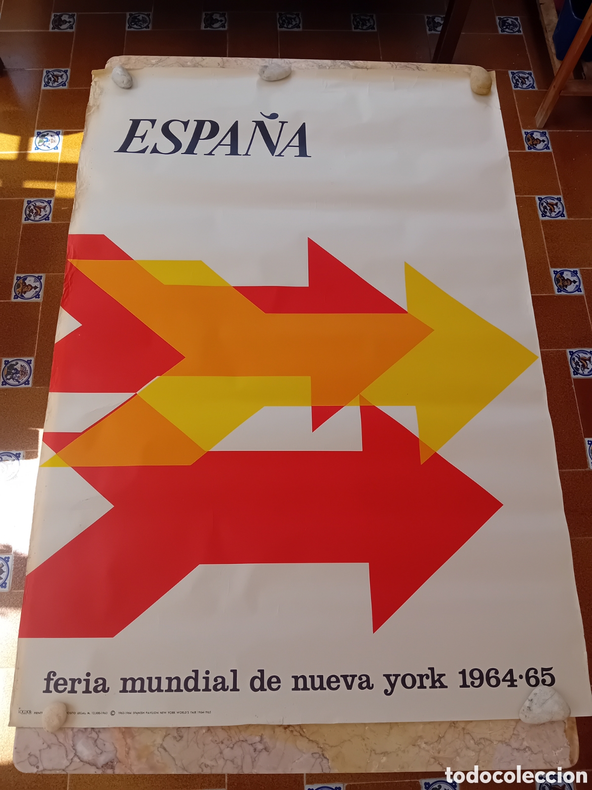 Carteles feria: Feria mundial de nueva york Espa&ntilde;a 1964-1965