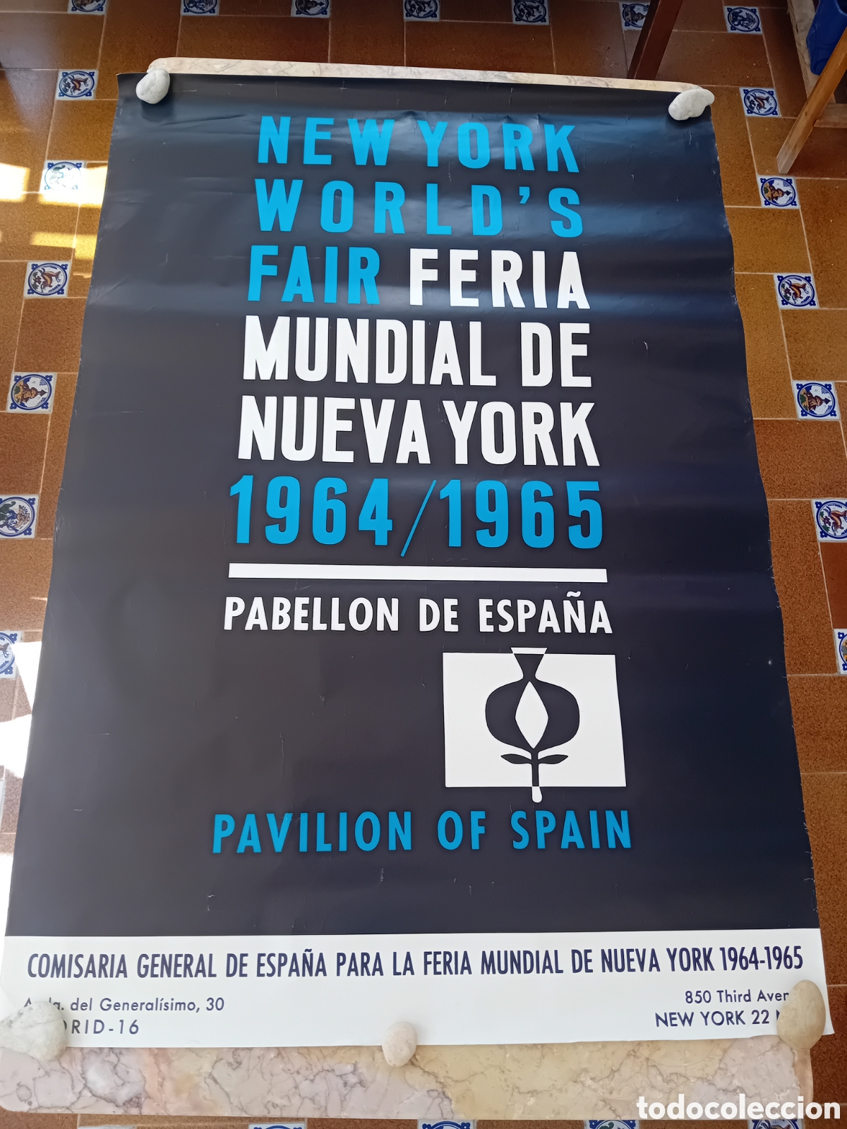 Carteles feria: Feria mundial de nueva york Espa&ntilde;a 1964-1965