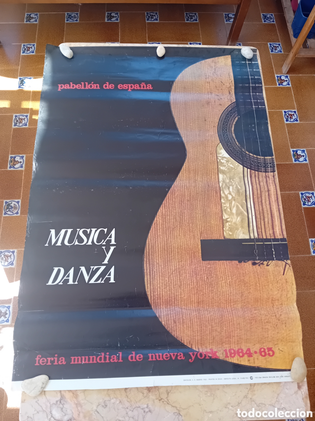 Carteles feria: Feria mundial de nueva york danza y m&uacute;sica Espa&ntilde;a 1964-1965