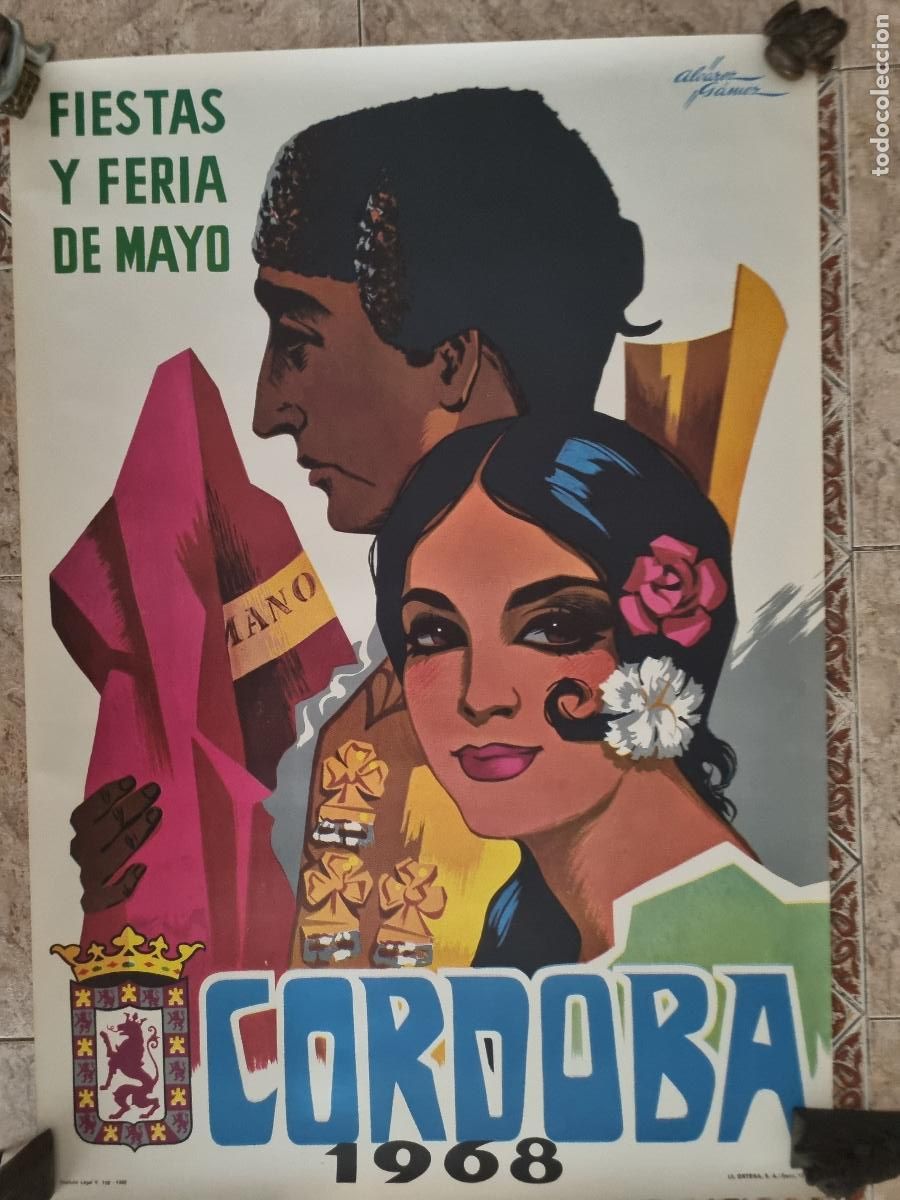 Fair Posters: CARTES CORDOBA 1968 FERIAS Y FIESTAS MAYO ILUSTRADOR ALVARE GAMEZ ORIGINAL