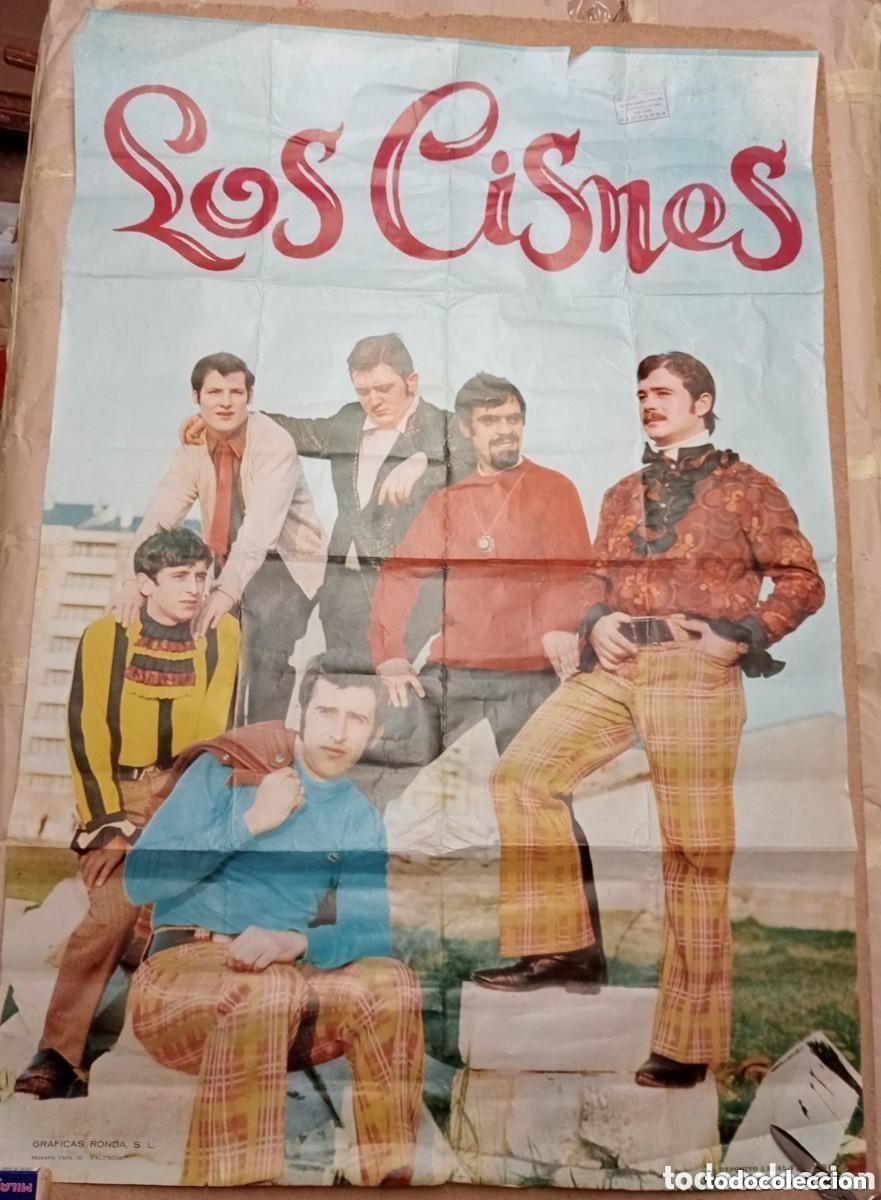 Carteles feria: &Uacute;NICO EN VENTA. LOS CISNES. ANTIGUO POSTER GRANDES DIMENSIONES. GR&Aacute;FICAS RONDA. EXCLUSIVAS APARISI