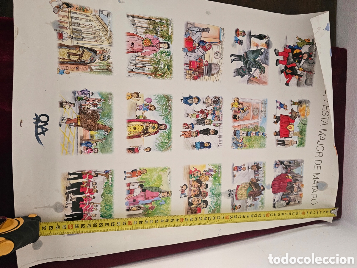 Carteles feria: Poster de Les Santes Festa Major de Matar&oacute; 2007 Ona Cruzate Clic Tra&ccedil;