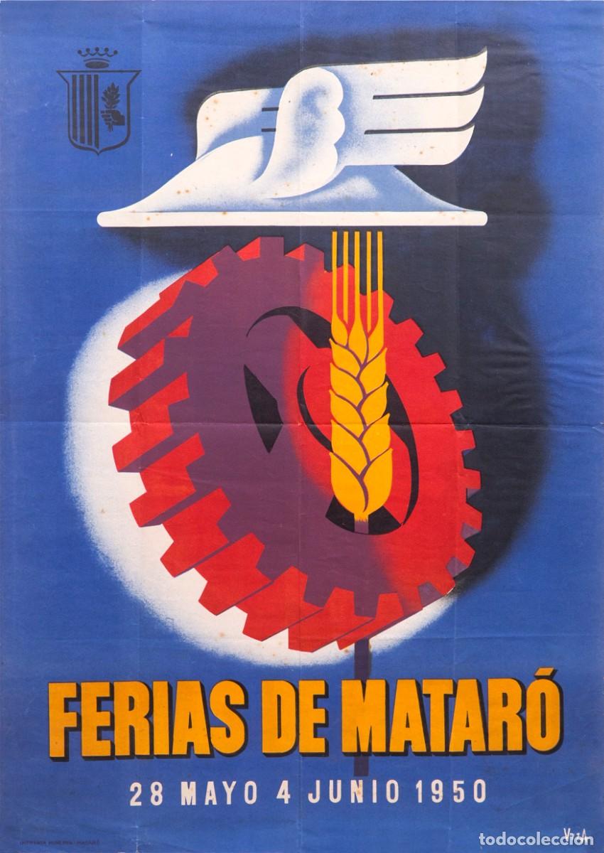 Carteles feria: FERIAS DE MATAR&Oacute; 1950 - CARTEL - VIZA