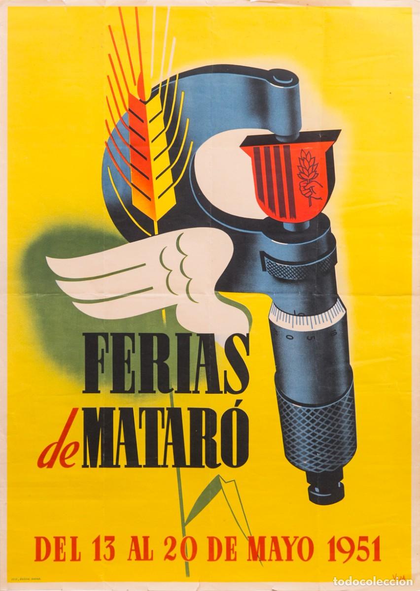 Carteles feria: FERIAS DE MATAR&Oacute; 1951 - CARTEL - VIZA