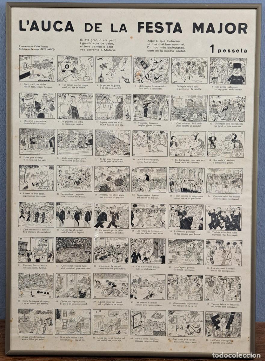 Carteles feria: L&rsquo;Auca de la Festa Major de Matar&oacute;, mediados siglo XX