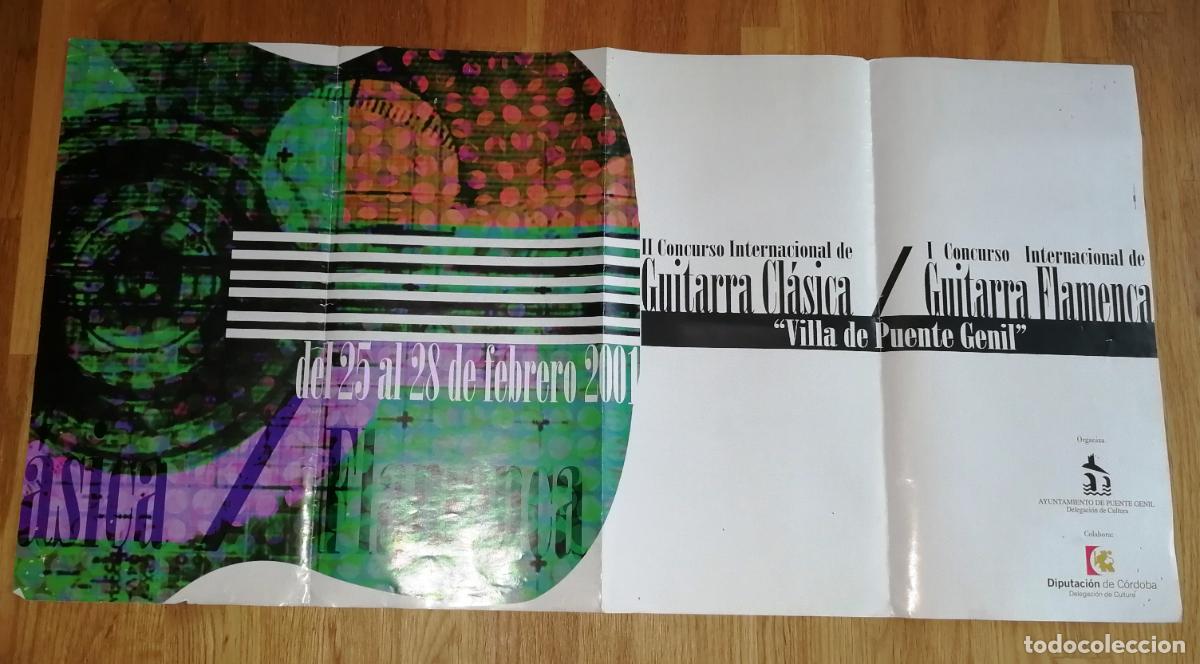 Carteles feria: P&Oacute;STER, CARTEL. II CONCURSO INTERNACIONAL DE GUITARRA CL&Aacute;SICA Y FLAMENCA, Puente Genil. Febrero 2001