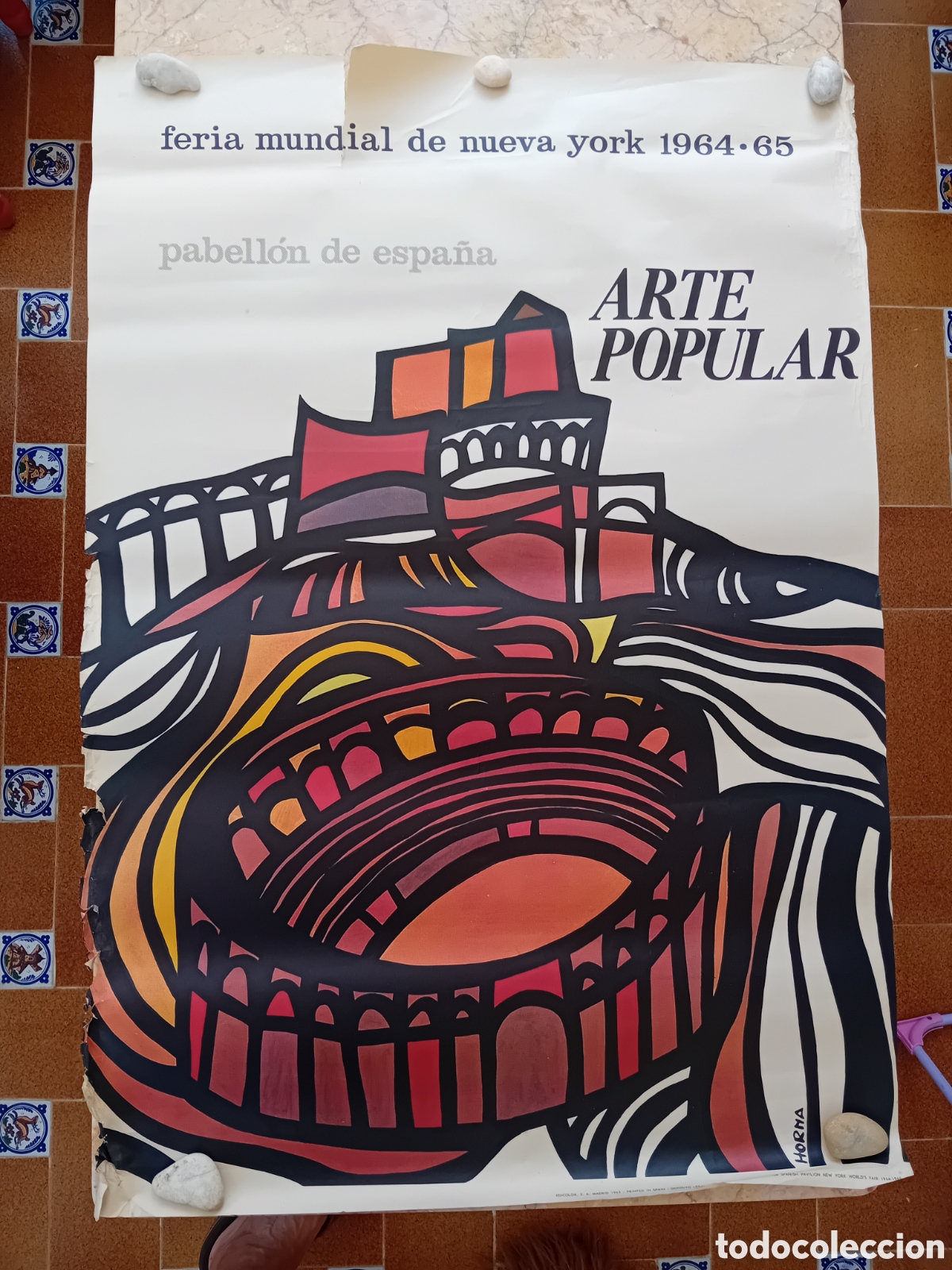 Fair Posters: Feria mundial de nueva york Espa&ntilde;a Arte popular 1964-1965