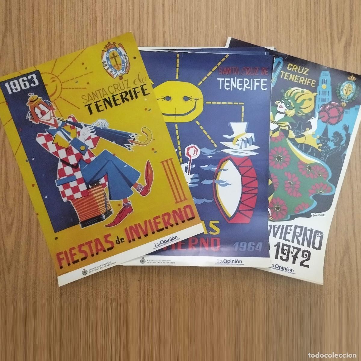 Carteles feria: LOTE DE 24 CARTELES DEL CARNAVAL DE SANTA CRUZ DE TENERIFE - VER A&Ntilde;OS EN DESCRIPCI&Oacute;N