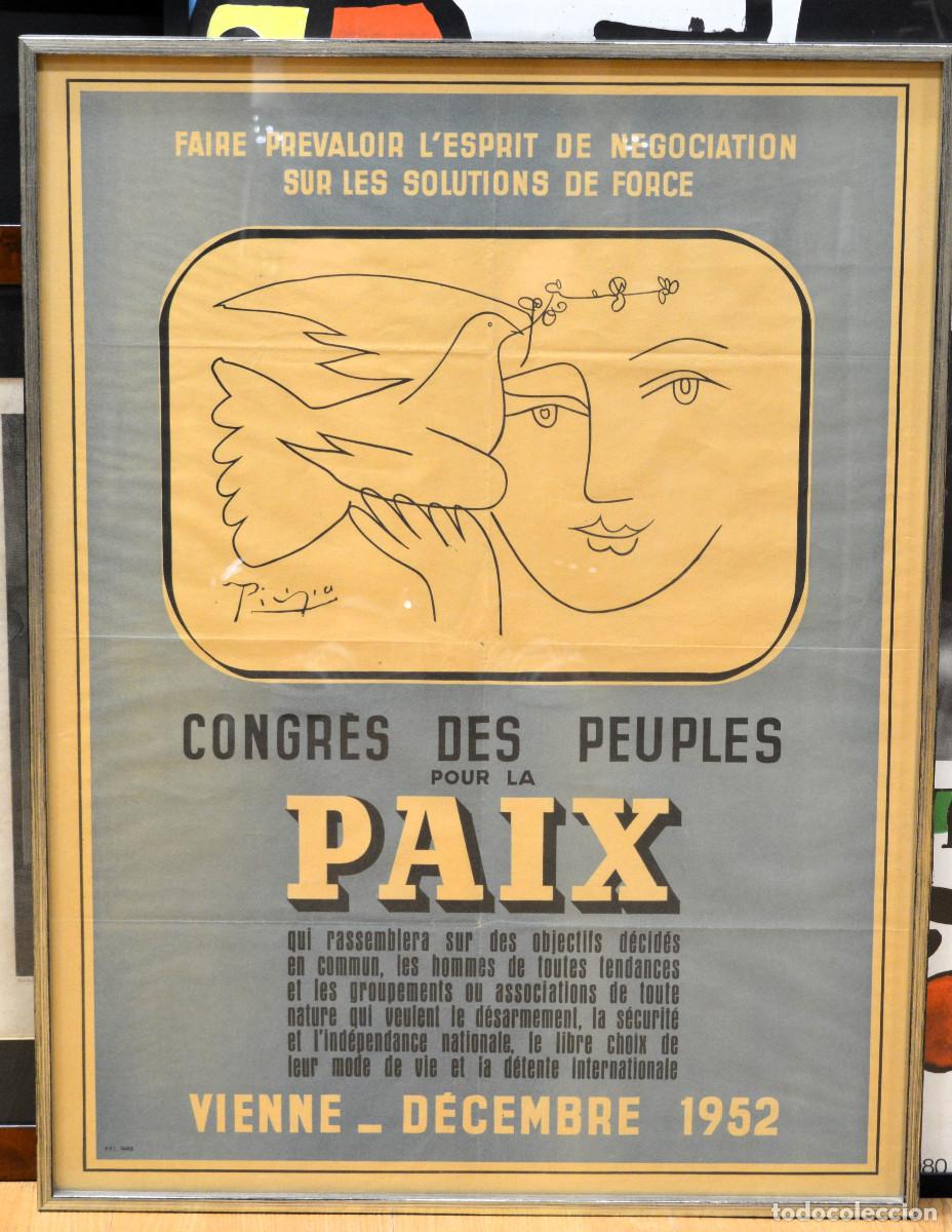 Affiches Foire: Congr&egrave;s des peuples pour la paix Vienne - d&eacute;cembre 1952. Picasso.