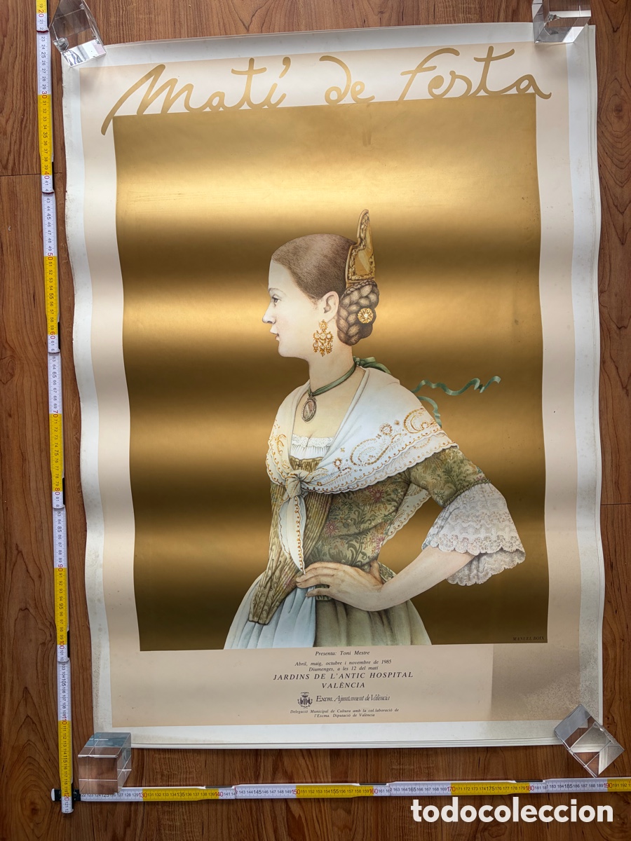 Carteles feria: Cartel Poster Mati de festa Manuel Boix 1985 Valencia fallera