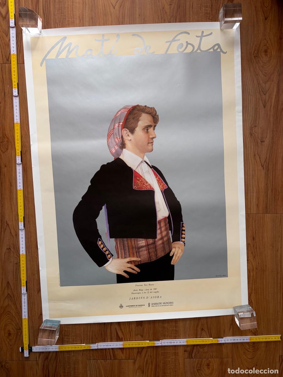 Carteles feria: Cartel Poster Mati de festa Manuel Boix 1987 Valencia