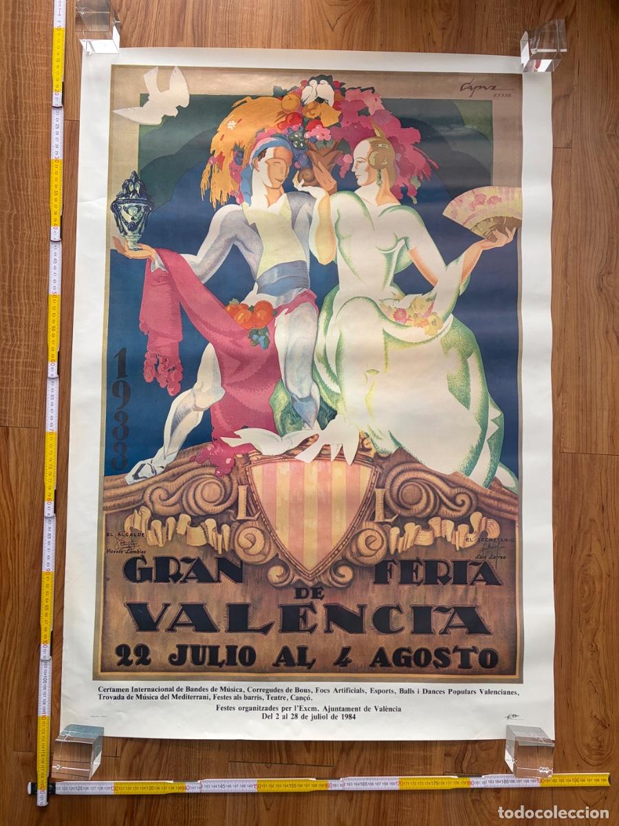 Carteles feria: Cartel poster 1984 Valencia jose Capuz Gran Feria de Valencia