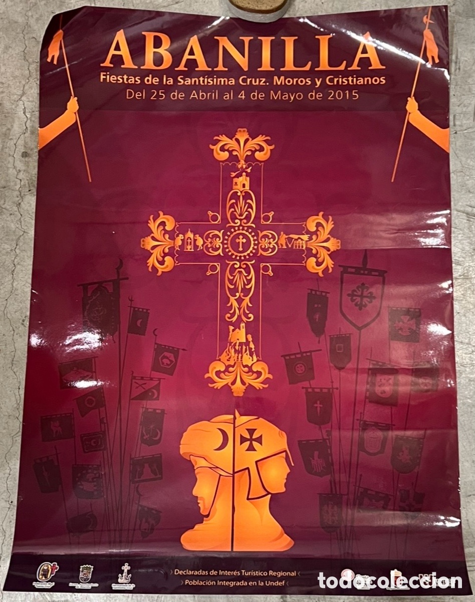 Carteles feria: Cartel. Fiestas de la Sant&iacute;sima Cruz. Moros y Cristianos. Abanilla. Murcia. 2015.
