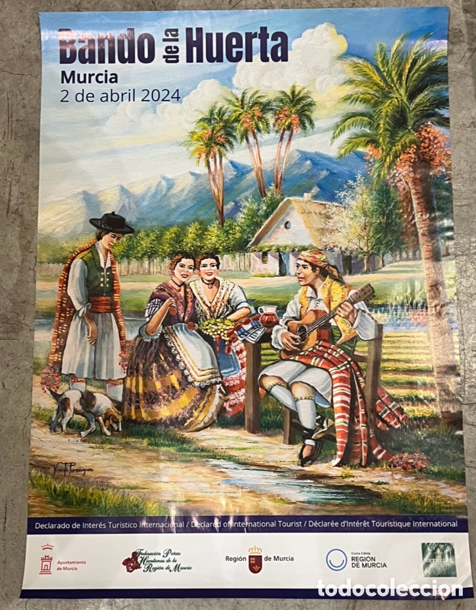 Carteles feria: Cartel. Bando de la Huerta. Murcia. Vicente Pere&ntilde;iguez. 2024.