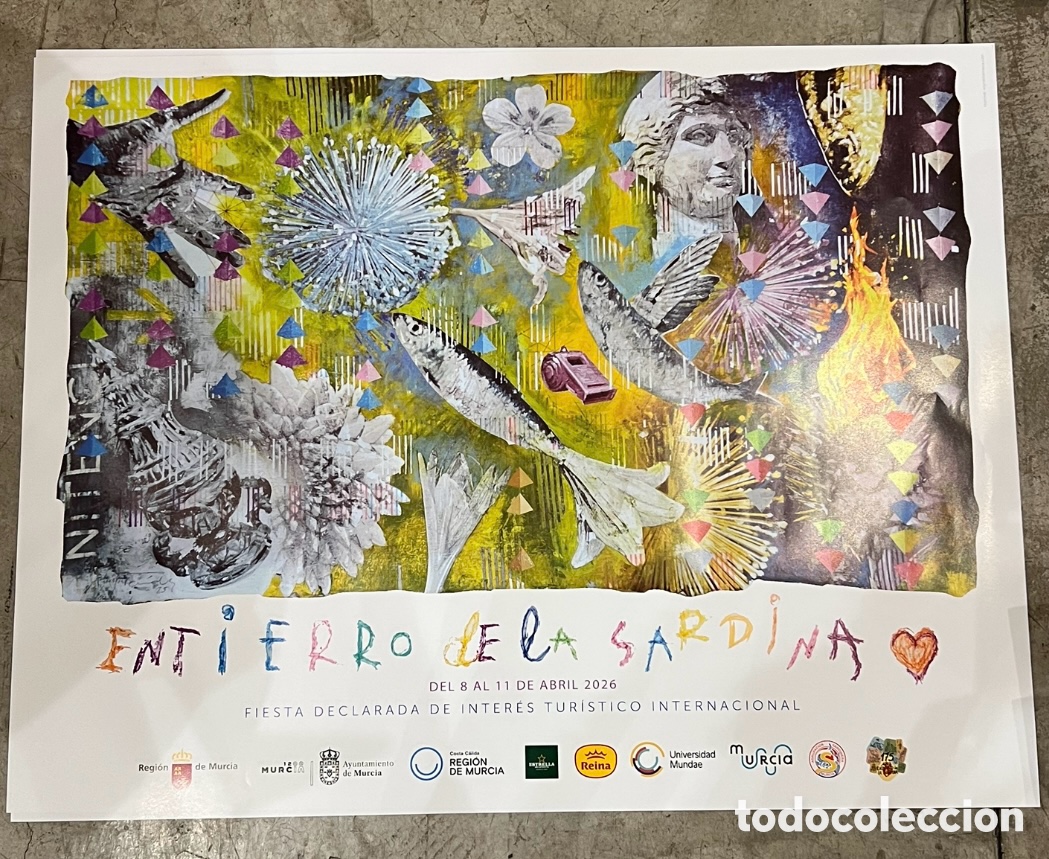 Carteles feria: Cartel. Entierro de la Sardina. Murcia. Luis Fern&aacute;ndez. 2026.