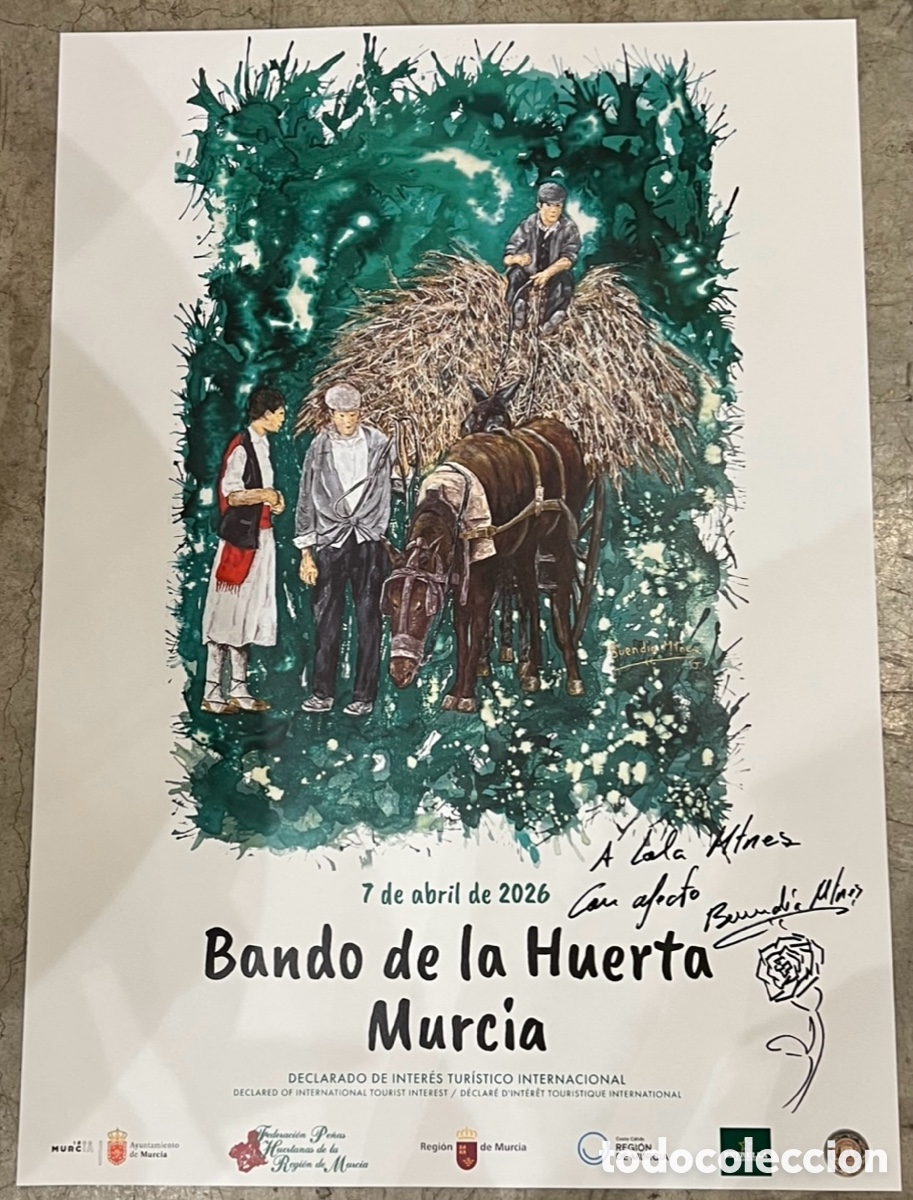 Carteles feria: Cartel. Bando de la Huerta Infantil. Buendia Mart&iacute;nez. Murcia. 2026. Firmado.